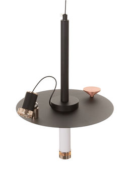 Светильник «Найт» 2×5 Вт LED 4000К черный/золото 24×24×38(+150)см