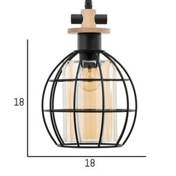 Светильник BayerLux 88307/1 E27 40 Вт черный 17×17×29-129 см