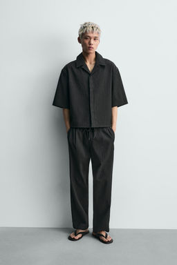PANTAL?N RELAXED FIT RELIEVE / Gris vigor?