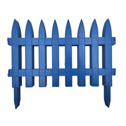 Забор декор. п/эт. 7секц. 36смх3м (синий)
