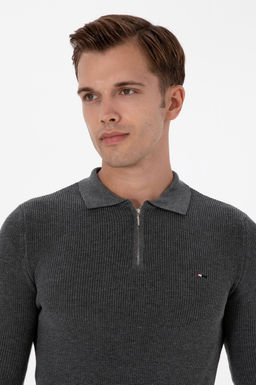 Erkek Antrasit Melanj Basic Kazak - U.s. polo assn фото 2