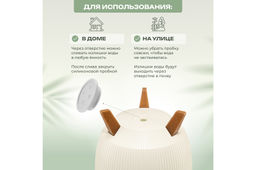 Кашпо 5,4 л 24*24*20 см Винто слоновая кость (модель 660) - Elan gallery фото 4