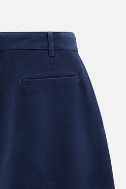 REGULAR FIT LYOCELL/COTTON TROUSERS - Zara фото 9