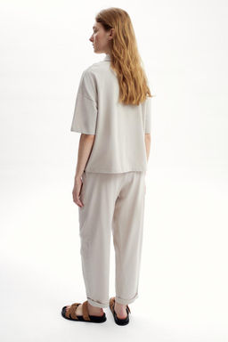 ЕВТ 4132/серо-бежевый брюки жен