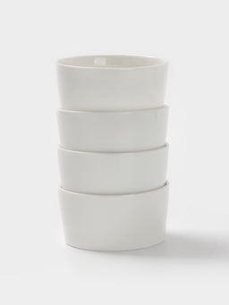 Соусники Magistro White Snow, набор 4 шт., 150 мл, фарфор, белые  фото 3