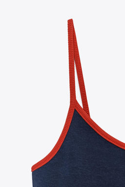 CONTRAST STRAP VEST TOP - Zara фото 17