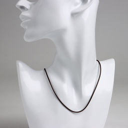 Цена за 10 шт. Шнурок нейлоновый d=1.5 мм, 43 см + удлинитель, чёрный