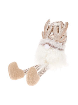 Фигура текстиль «Гном лосяш» 33 см, 1 LED, от батареек AG13×3, свечение тёплое белое