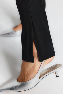 Siyah Pacas? Yandan Y?rtmacl? Ottoman Yuksek Bel Orme Tayt TWOAW24TA00008 - Trendyolmilla фото 6
