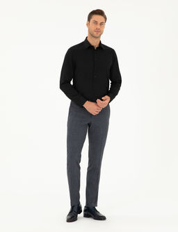 Siyah Arm_rl_ Slim Fit Uzun Kollu G_mlek