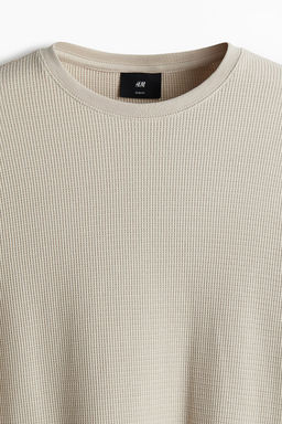 Camiseta en punto gofrado Slim Fit - H&m фото 8