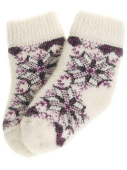 Носки детские "Снежинка с орнаментом" 6367-1