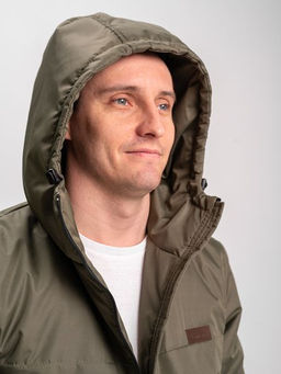 Костюм на флисе "Деми" хаки-черный