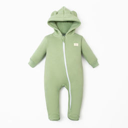 Комбинезон с капюшоном Крошка, Я BASIC LINE, рост 68-74 см, зелёный