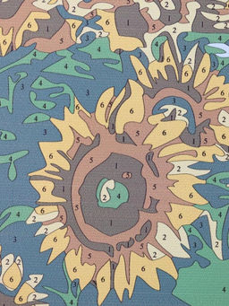 Картина по номерам на подрамнике Draw Me! Bright sunflowers, (20*20 см)