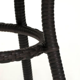 Стол садовый из искусственного ротанга, 75×72×72 см, металл, цвет венге