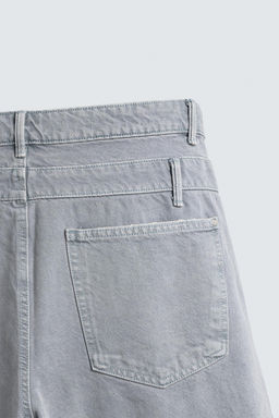 BERMUDA DENIM CINTURA EFECTO SUPERPOSICI?N / Azul lavado - Zara фото 10