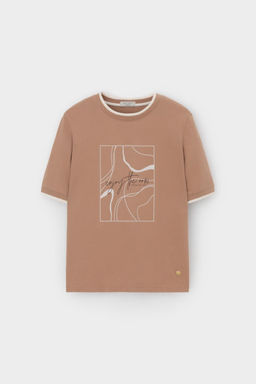 ЕВТ 3308/охра коричневая фуфайка жен