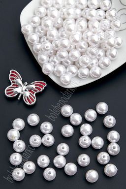 Бусинки 12 мм*400 гр (SF-1445) белый №129