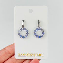 Серьги из Танзанита