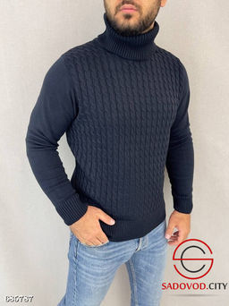 Свитер мужской с воротником стойка