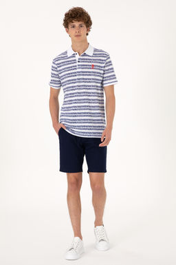 Erkek Regular Fit Polo Yaka A__k Lacivert Ti__rt Sepette S_rpriz _ndirim - U.s. polo assn фото 4