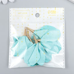 Декор для творчества текстиль Бутон, воды, набор 6 шт., 6 см