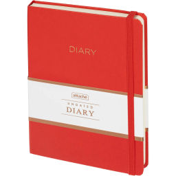 Ежедневник недатированный красный, А5 136 л., Diary, ATTACHE  фото 2