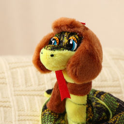 Мягкая игрушка Змея, 10 см, цвет коричневый - Simaland фото 3