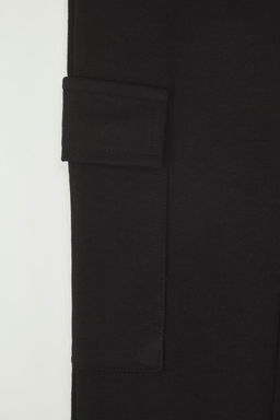 Camel K?z Cocuk Kargo Cepli Flare Viskon Basic Orme Pantolon TKDSS25PL00008 - Trendyolmilla фото 4