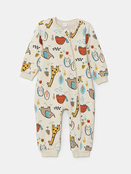 Bisiklet Yaka Uzun Kollu Erkek Bebek Tulum