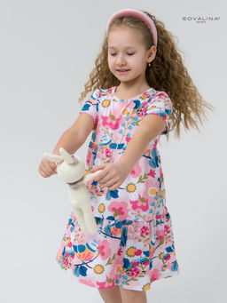 Платье Тия птички на розовом - Sovalina фото 14