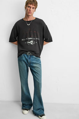 WASHED PRINT KNIT T-SHIRT - Zara фото 5
