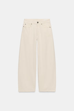 JEANS ZW COLLECTION LOOSE BARREL TIRO MEDIO / Crudo - Zara фото 10
