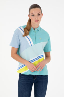 Женская мятная футболка Неожиданная скидка в корзине