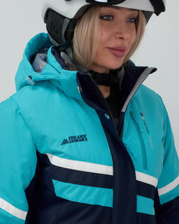 Горнолыжный костюм женский зимний бирюзового цвета 02808Br - Mtforce фото 6