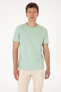 Erkek Regular Fit Bisiklet Yaka Su Ye_ili Basic Ti__rt Sepette S_rpriz _ndirim - U.s. polo assn фото 10