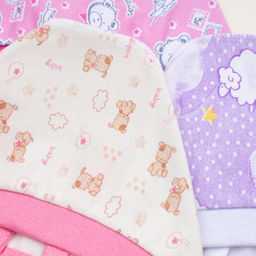 Комплект чепчиков футер 2х нитка начёс 3 шт 0059300101