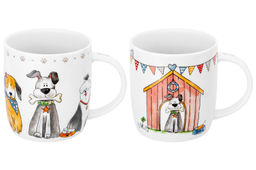 Набор 2 кружек 360 мл 12*8,5*9 см Собачки NEW BONE CHINA - Elan gallery фото 4