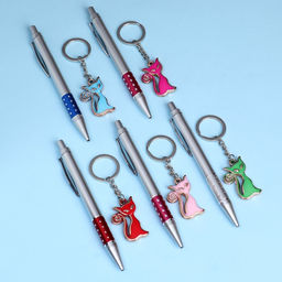 Набор подарочный 2в1 (ручка, брелок кошка) микс - Simaland фото 3