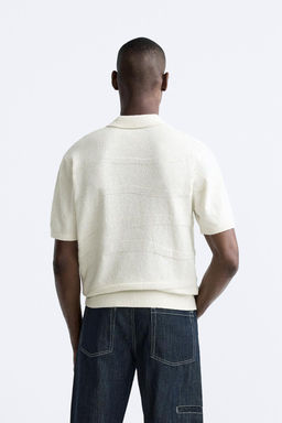 WAVY KNIT POLO SHIRT - Zara фото 3