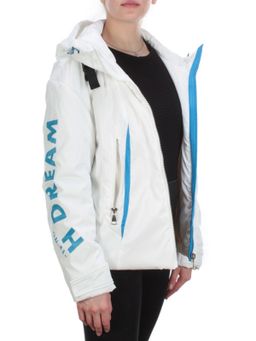 D004 WHITE Куртка демисезонная женская (100 гр. синтепон) - Фабричный китай фото 6