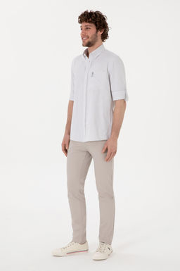 Erkek Gri Melanj Uzun Kollu G_mlek Sepette S_rpriz _ndirim - U.s. polo assn фото 5