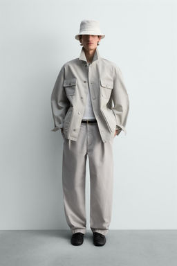 RELAXED FIT WASHED JACKET WITH POCKETS - Zara фото 10
