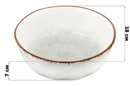 Салатник 1 л 18*18*7 см Кантри голубой, фарфор - Elan gallery фото 2