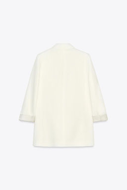 LINEN BLEND BLAZER WITH PRINTED CUFFS - Zara фото 33