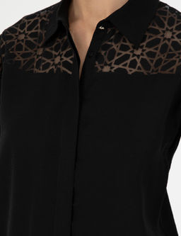 Siyah Comfort Fit Uzun Kollu G_mlek