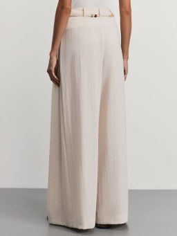 Брюки из вискозы на поясе с бусинами / Zarina  фото 4