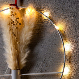 Светодиодная фигура «Осенний декор» 30 см, металл, от батареек ААх3, свечение тёплое белое