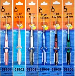 КРЮЧОК ВЯЗАЛЬНЫЙ С ПЛАСТИКОВОЙ РУЧКОЙ PONY